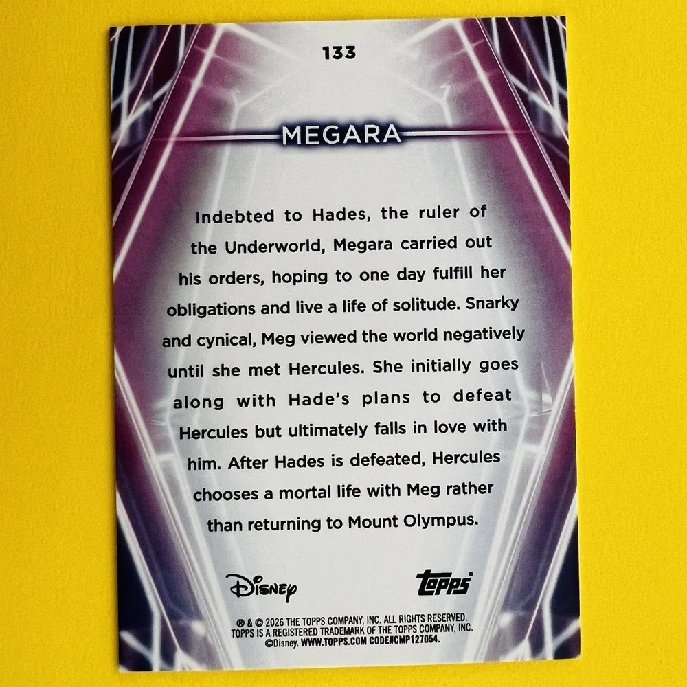 2026 Topps Disney‎ Neon Megara Base #133
